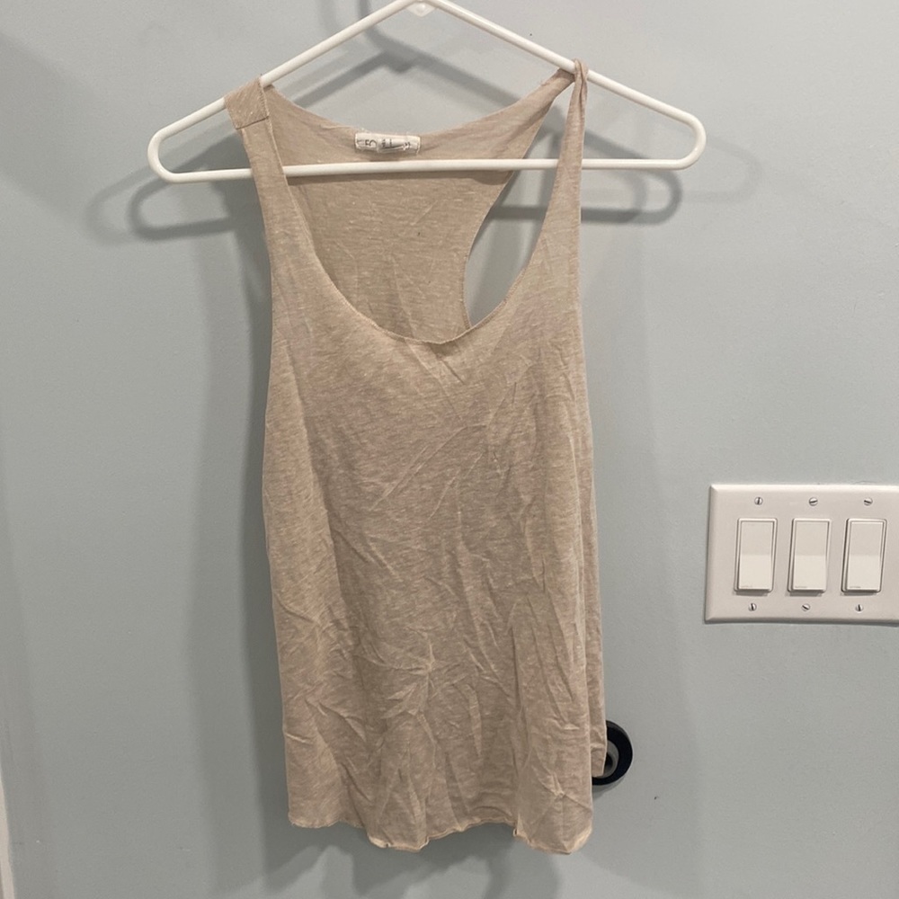 Small Cotten beige tank top